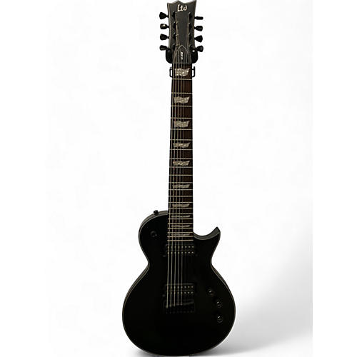 ESP Used ESP LTD EC258 8-STRING Satin Black Solid Body Electric Guitar Satin Black