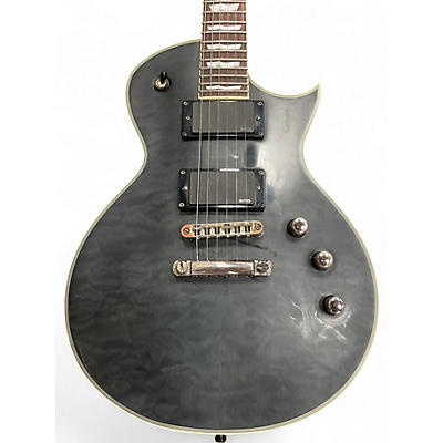 Used ESP LTD EC401 See Thru Black Solid Body Electric Guitar