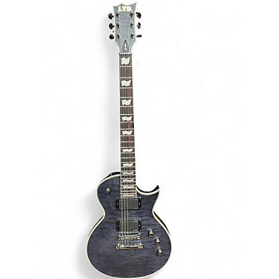 Used ESP LTD EC401 Trans Black Solid Body Electric Guitar