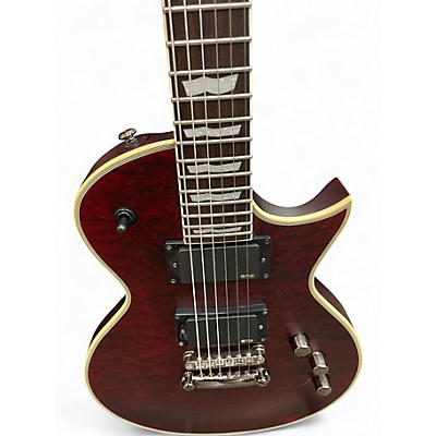 Used ESP LTD EC401QM RED Solid Body Electric Guitar