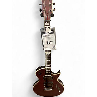 Used ESP LTD EC401QM Red Solid Body Electric Guitar