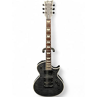 Used ESP LTD EC401QM THRU BLACK Solid Body Electric Guitar