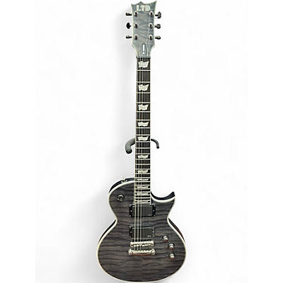 Used ESP LTD EC401QM Trans Black Solid Body Electric Guitar