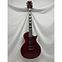 Used ESP Used ESP LTD EC401QM Translucent Cherry Solid Body Electric Guitar Translucent Cherry