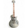 Used ESP LTD EC401QM Transparent Gray Solid Body Electric Guitar Transparent Gray
