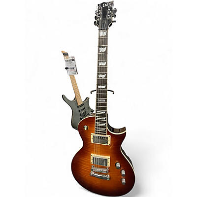 Used ESP LTD EC401VF Amber Solid Body Electric Guitar