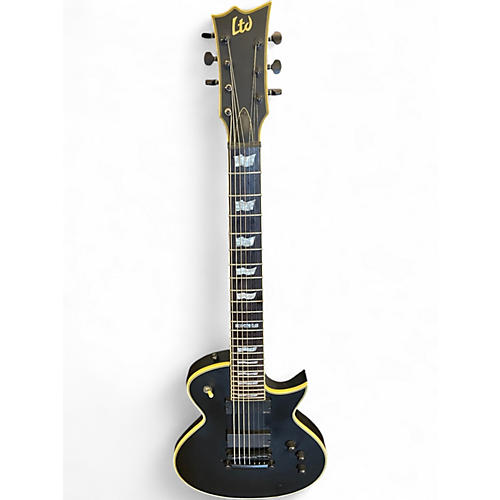 Used ESP LTD EC407 Black Solid Body Electric Guitar Black