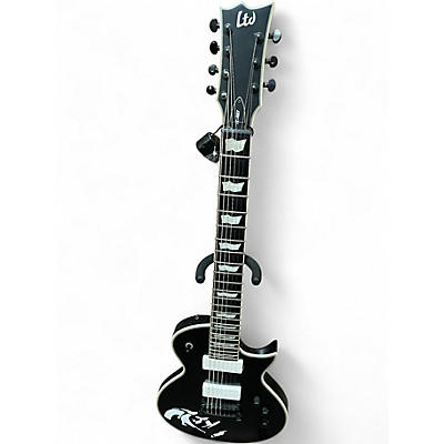 Used ESP LTD EC407 Ebony Solid Body Electric Guitar
