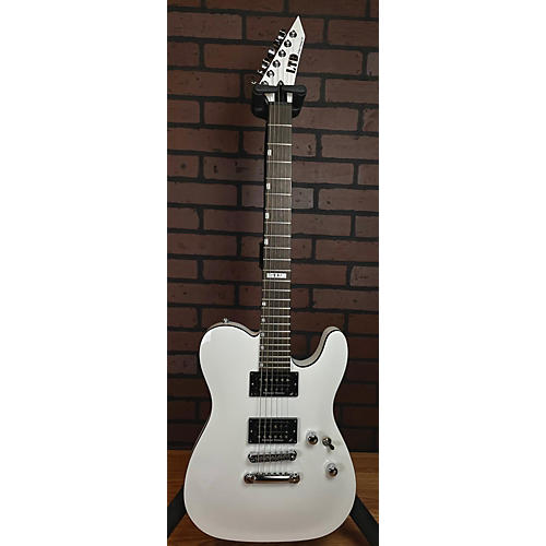 ESP Used ESP LTD ECLIPSE '87 NT White Solid Body Electric Guitar White