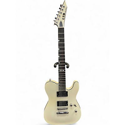 Used ESP LTD ECLIPSE CUSTOM NT Pearl White Solid Body Electric Guitar