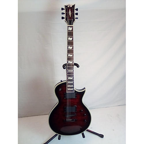 ESP Used ESP LTD Eclipse II Dark Cherry Burst Solid Body Electric Guitar Dark Cherry Burst