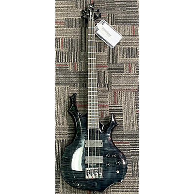 ESP Used ESP LTD F-1004 Trans Black Electric Bass Guitar