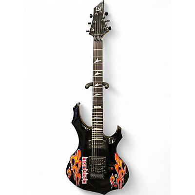 Used ESP LTD F-200 Black  Solid Body Electric Guitar
