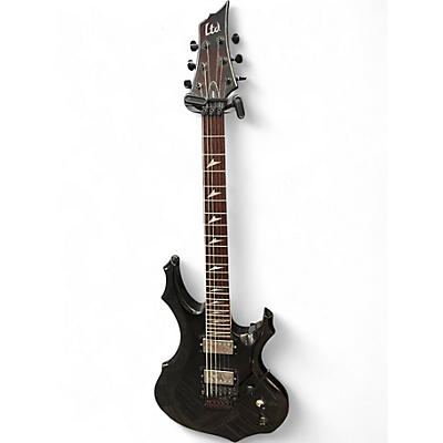 Used ESP LTD F-200 Grey Sparkle  Solid Body Electric Guitar
