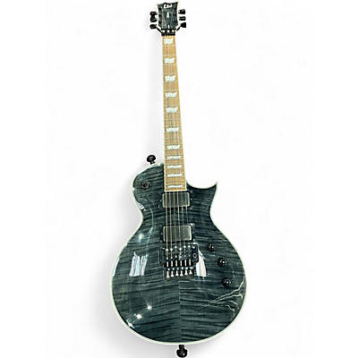 Used ESP LTD F100FM BLACK FLAMED MAPLE Solid Body Electric Guitar