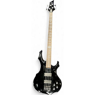 Used ESP LTD F104 Black Electric Bass Guitar