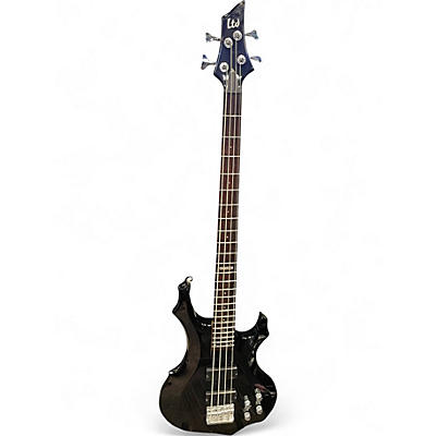 Used ESP LTD F104 Black Electric Bass Guitar