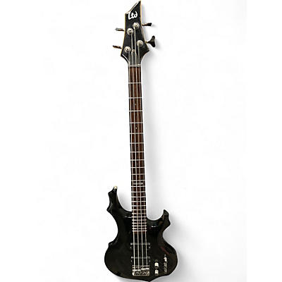 Used ESP LTD F154DX Trans Black Electric Bass Guitar