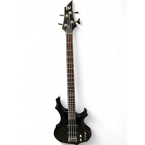 Used ESP LTD F154DX Trans Black Electric Bass Guitar Trans Black
