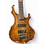 Used ESP LTD F155DX 5 String Trans Brown Electric Bass Guitar Trans Brown