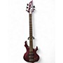 Used ESP LTD F155DX 5 String Trans Purple Electric Bass Guitar Trans Purple