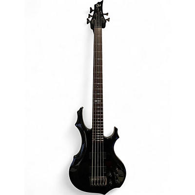Used ESP LTD F415FM 5String Trans Black Electric Bass Guitar