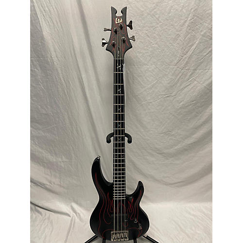 ESP Used ESP LTD FL600 Black Electric Bass Guitar Black