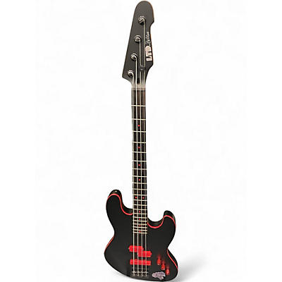 Used ESP LTD Frank Bello FB-204 BLACK AND RED Electric Bass Guitar