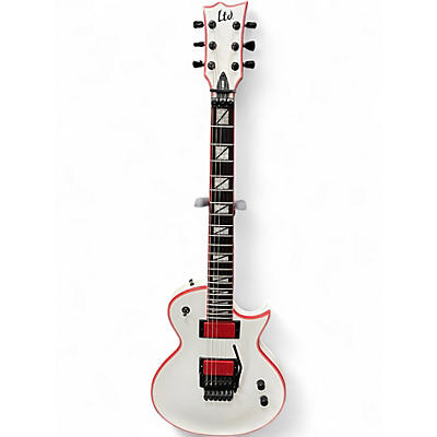 Used ESP LTD GH600 White and Red Solid Body Electric Guitar