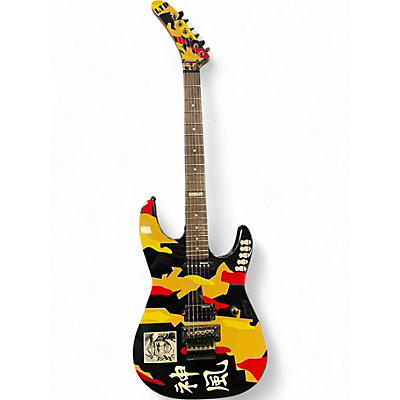 Used ESP LTD GL200K George Lynch Kamikaze Desert Camouflage Solid Body Electric Guitar
