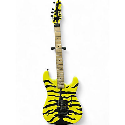 ESP Used ESP LTD GL200MT Yellow Tiger Stripe Solid Body Electric Guitar