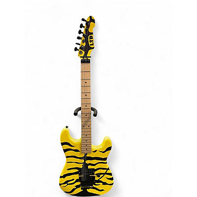 Used ESP LTD GL200MT yellow tiger stripes Solid Body Electric Guitar