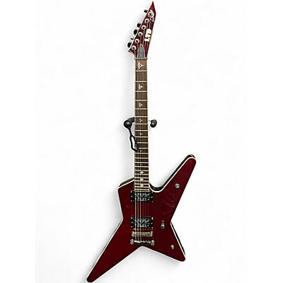 Used ESP LTD GUS 600NT Crimson Red Trans Solid Body Electric Guitar