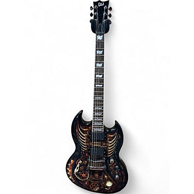 Used ESP LTD Graphic Series EX Clockwork Zombie Custom Graphic Solid Body Electric Guitar
