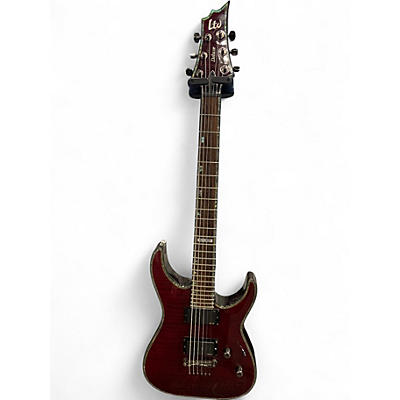Used ESP LTD H-1001 HT TRANS CHERRY Solid Body Electric Guitar