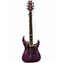 Used ESP LTD H1001FM Deluxe Trans Purple Solid Body Electric Guitar Trans Purple