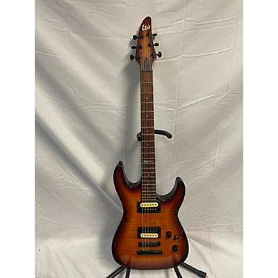 ESP Used ESP LTD H100FM 2 Color Sunburst Solid Body Electric Guitar