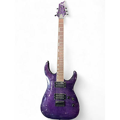 Used ESP LTD H200 TRANSPARENT PURPLE Solid Body Electric Guitar