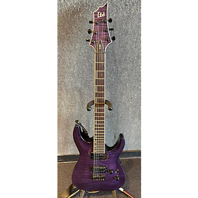 ESP Used ESP LTD H200 Trans Purple Solid Body Electric Guitar