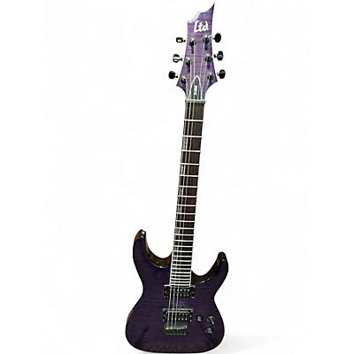 Used ESP LTD H200 Trans Purple Solid Body Electric Guitar