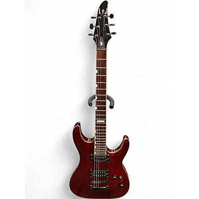 Used ESP LTD H200 Trans Red Solid Body Electric Guitar