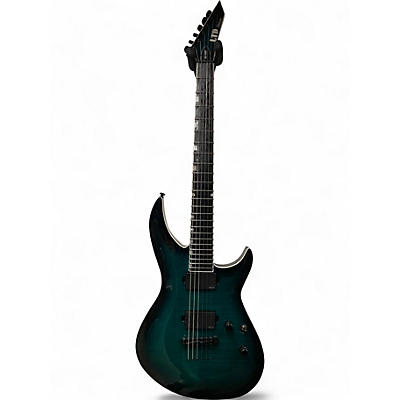 Used ESP LTD H31000 Turquoise Solid Body Electric Guitar