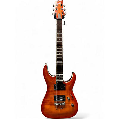 Used ESP LTD H401FM Sunburst Solid Body Electric Guitar