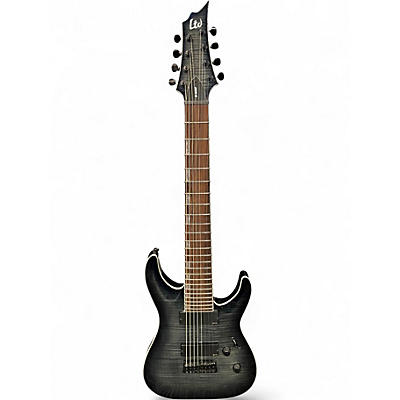 Used ESP LTD H408B Black Baritone Guitars