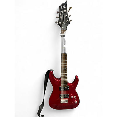 Used ESP LTD H51 Red Gloss Solid Body Electric Guitar