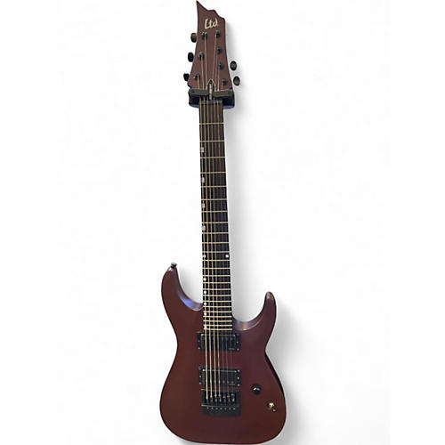 Used ESP LTD HRF-1007ET Brown Solid Body Electric Guitar Brown