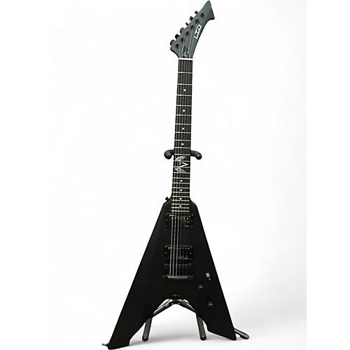 Used ESP LTD JAMES HETFIELD SIGNATURE VULTURE Black Solid Body Electric Guitar Black
