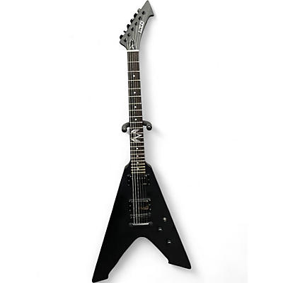 Used ESP LTD JAMES HETFIELD VULTURE Black Solid Body Electric Guitar