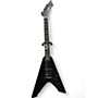Used ESP LTD JAMES HETFIELD VULTURE Black Solid Body Electric Guitar Black