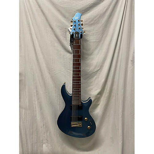 ESP Used ESP LTD JR-208 Javier Reyes Signature Metallic Blue Solid Body Electric Guitar Metallic Blue